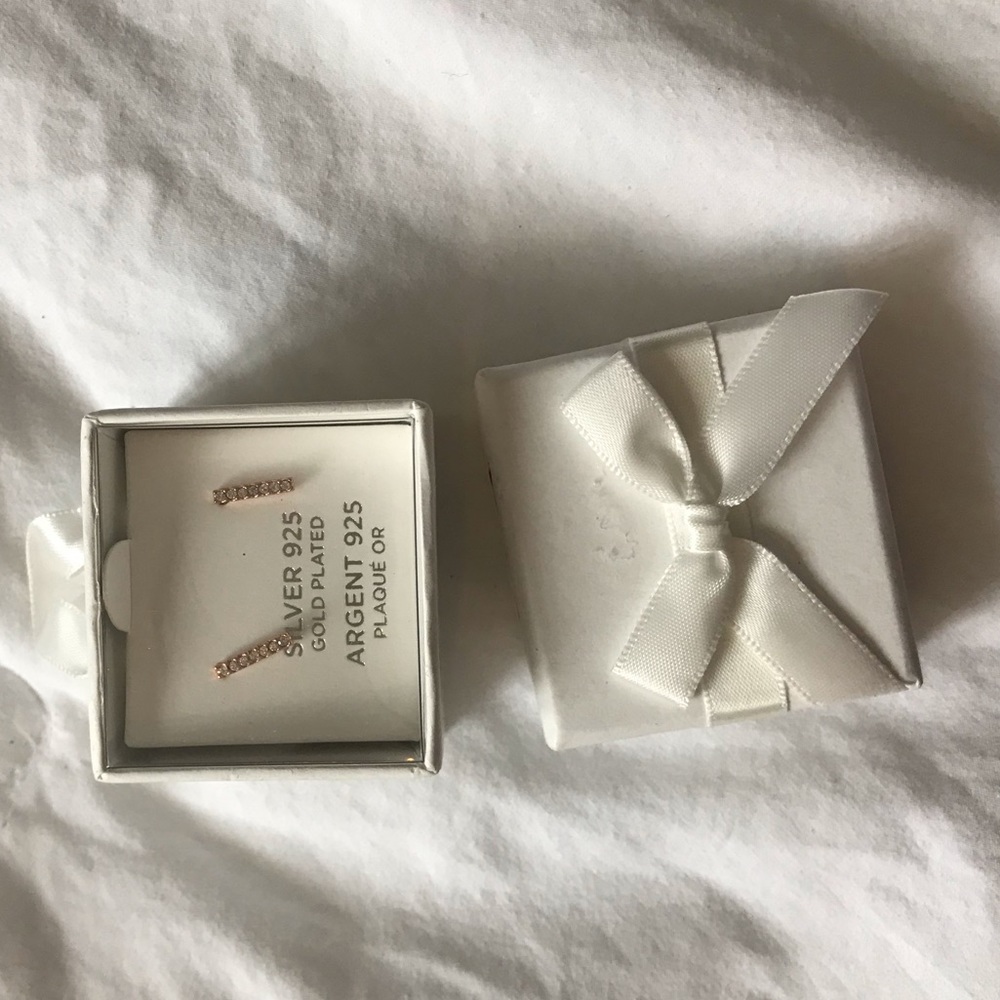 Silver gold plated earrings